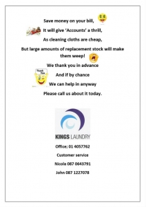 Linen Handling Rhyme